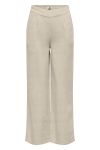 JDY - Bukser - JDY Say Linen Wide Pant - Light Oatmeal 