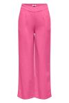 JDY - Bukser - JDY Say Linen Wide Pant - Pink Power