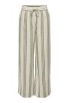 JDY - Bukser - JDY Say Striped HW Wide Pant - Turtledove
