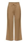JDY - Bukser - JDY Theis Wide Slit Pants - Brown Sugar