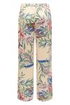 JDY - Bukser - JDY Tropocal Wide Pants - Ecru Tropical Print