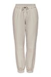 JDY - Bukser - Wilma Faux Leather Ankle Pant - Chateau Gray