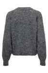 JDY - Cardigan - JDY Ingeborg Life L/S Short Cardigan - Dark Grey Melange