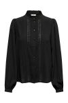 JDY - Bluse - Ellis Life L/S Lace Shirt - Black