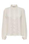 JDY - Bluse - Ellis Life L/S Lace Shirt - Cloud Dancer