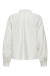 JDY - Bluse - Jdyfina L/S Top Wvn - Cloud Dancer
