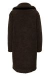 JDY - Jakke - JDY Legacy Long Sherpa Coat - Chocolate Brown