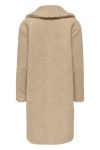 JDY - Jakke - JDY Legacy Long Sherpa Coat - Irish Cream