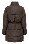 JDY - Jakke - JDY Luna Life Long Padded Jacket - Chocolate Brown