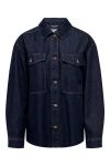 JDY - Jakke - JDY Sansa Oversized Jacket mix - Dark Blue Denim 