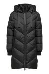 JDY - Jakke - Skylar Padded Hood Jacket - Black