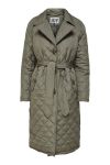 JDY - Jakke - Tora Long Quilt Tranchcoat - Bungee Cord