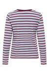 JDY - Bluse - JDY Pisa LS Print Top - Cashmere Blue/Chelsea Stripe Heart