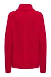 JDY - Strik - JDY Justy L/S Rn Raglan Slit Pull - Barbados Cherry