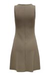JDY - Kjole - JDY Alanis S/L Mini Dress Jrs Exp - Walnut