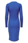 JDY - Kjole - JDY Alice L/S Dress - Strong Blue