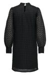 JDY - Kjole - JDY Avery L/S Highneck Lace Dress - Black