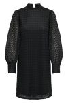 JDY - Kjole - JDY Avery L/S Highneck Lace Dress - Black