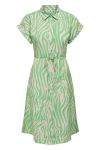 JDY - Kjole - JDY Camille SS Shirt Dress - Sandshell/Absinth