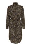 JDY - Kjole - Claudia LS Below KN Shirt Dress - Black/Confetti