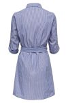 JDY - Kjole - JDY Hall 3/4 Shirt Dress - Wedgewood