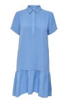 JDY - Kjole - Lion S/S Placket Dress - Azure Blue