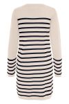 JDY - Kjole - JDY Marco L/S Striped Dress Knit - Cement