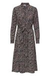 JDY - Kjole - Piper LS Above Calf Dress - Black/Vibrant Small Flower