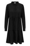 JDY - Kjole - JDY Piper L/S Foil Shirt Dress - Black
