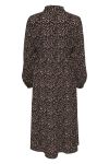 JDY - Kjole - Piper LS Midi Dress - Chocolate Brown/Nostalgia Rose Abstract Leo