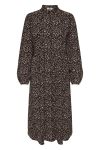 JDY - Kjole - Piper LS Midi Dress - Chocolate Brown/Nostalgia Rose Abstract Leo