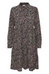 JDY - Kjole - Piper LS Shirt Dress - Black/Vibrant Small Flower