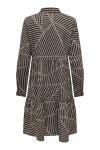 JDY - Kjole - JDY Piper LS AOP Shirt Dress - Walnut 