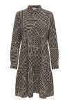 JDY - Kjole - JDY Piper LS AOP Shirt Dress - Walnut 