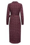 JDY - Kjole - JDY Piper L/S Wrap Dress - Black/Pink