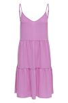 JDY - Kjole - JDY Piper V-Neck Strap Dress - Fuchsia Pink