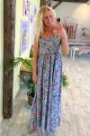JDy - Kjole - JDY Rosie Strap Maxi Dress - Hydrangea/Pastel Flower