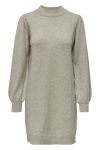 JDY - Kjole - JDY Rue LS High Neck Dress KNT - Chateau Gray