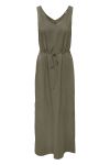 JDY - Kjole - JDY Say S/L Linen Maxi Tie Dress Dia - Kalamata 