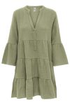 JDY - Kjole - JDY Theis 7/8 Dress - Sage