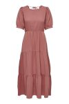 JDY - Kjole -  JDY Theis S/S Mid Calf Dress - Canyon Rose