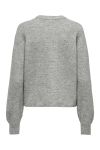 JDY - Cardigan - Jdy Lumi Life L/S Button Cardiga - Medium Grey Melange