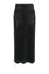 JDY - Nederdel - JDY Bella HW Long Skirt - Black Denim