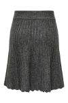JDY - Nederdel - JDY Letty Hw Skirt Knt - Dark Grey Melange