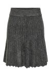 JDY - Nederdel - JDY Letty Hw Skirt Knt - Dark Grey Melange