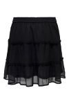 JDY - Nederdel - JDY Melly Skirt Wvn - Black