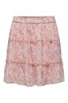 JDY - Nederdel - JDY Melly Skirt Wvn - Peach Whip