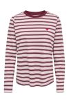 JDY - Bluse - Pisa LS Print Top - Chalk Pink/Chelsea Stripe Heart