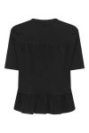 JDY - T-shirt - Poula S/S Pearl Top - Black