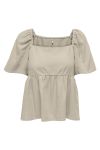 JDY - Top - JDY Say 2/4 Top - Oatmeal